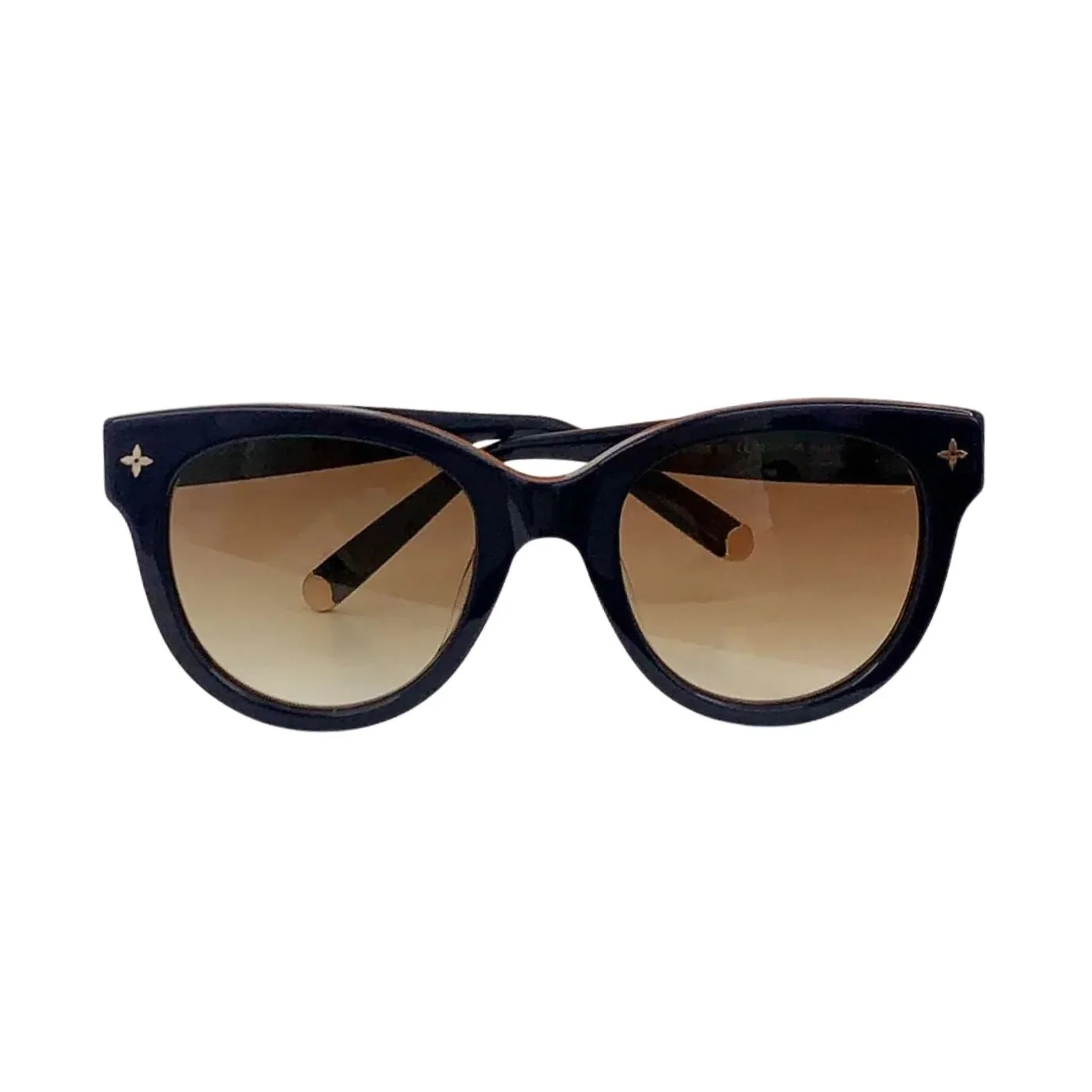 Louis Vuitton Monogram Round Sunglasses Black Louis Vuitton Monogram Round Sunglasses Black