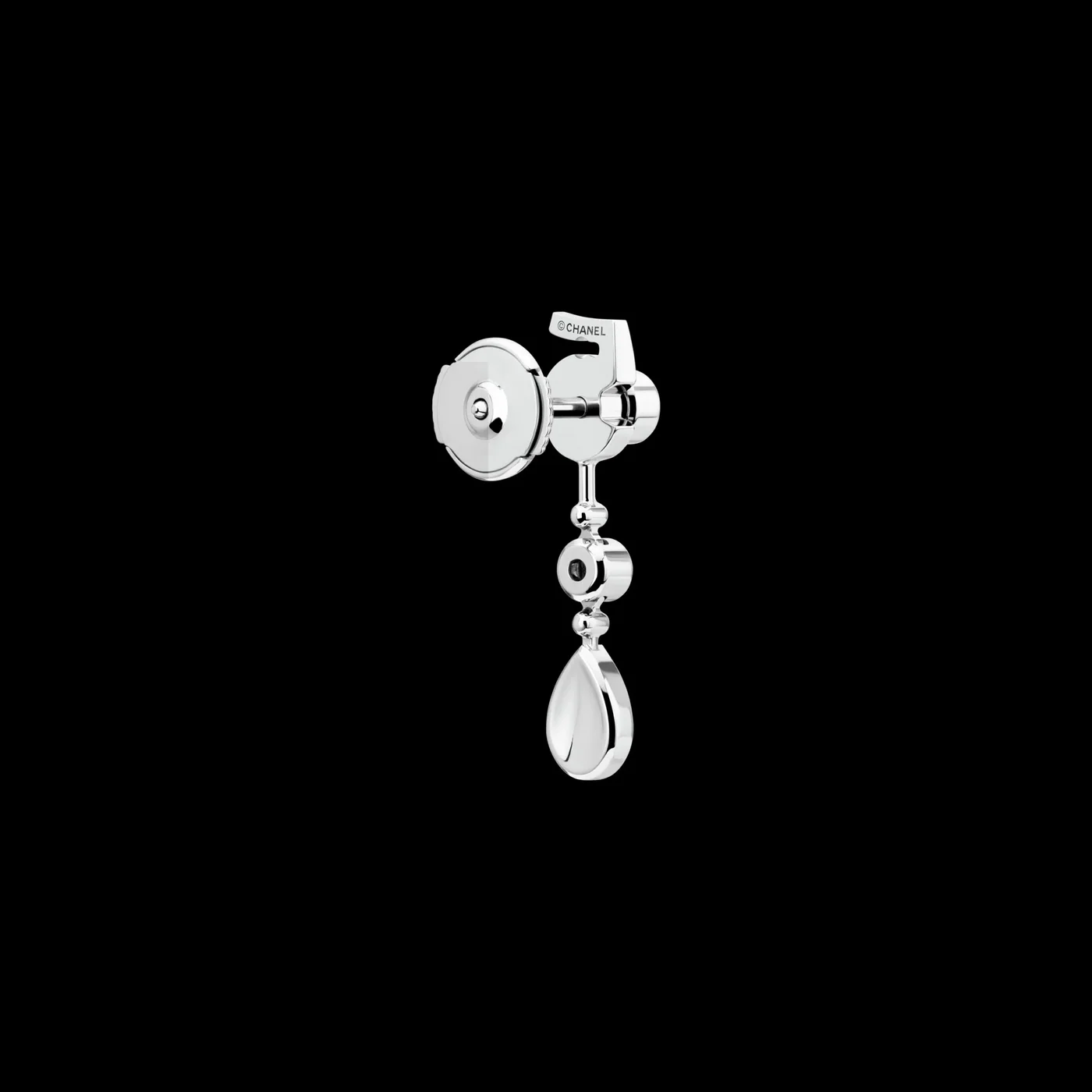 Chanel Eternal N°5 Transformable Earrings White Gold Chanel Eternal N°5 Transformable Earrings White Gold