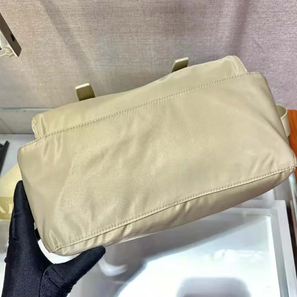 Prada Re-Nylon Shoulder Bag for Women in Beige Prada Re-Nylon Shoulder Bag for Women in Beige