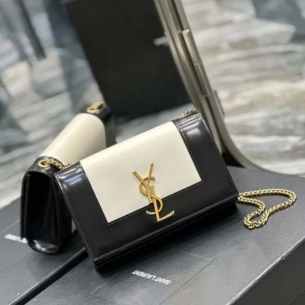 Saint Laurent YSL Small Kate in Smooth and Shiny Leather for Women Saint Laurent YSL Small Kate in Smooth and Shiny Leather for Women