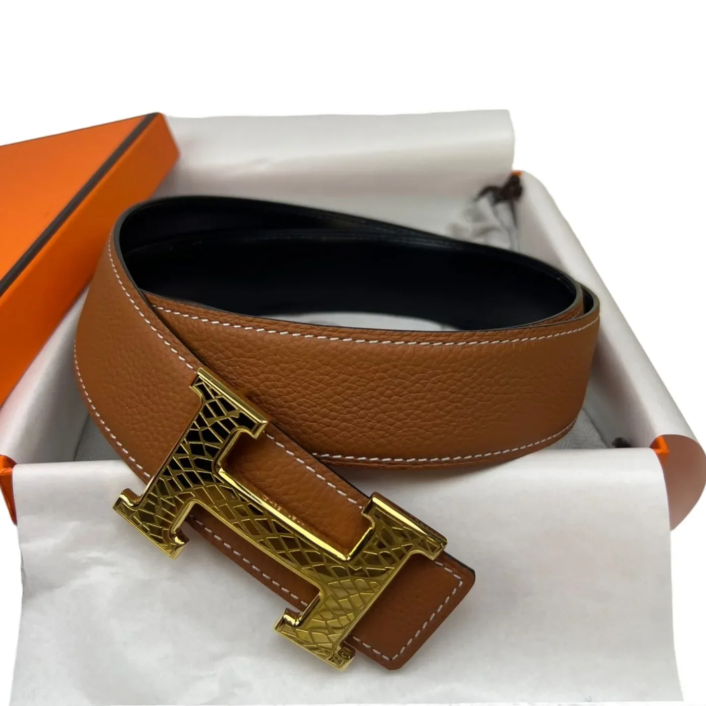 Hermes Constance Martelee Belt Buckle Reversible Brown Hermes Constance Martelee Belt Buckle Reversible Brown