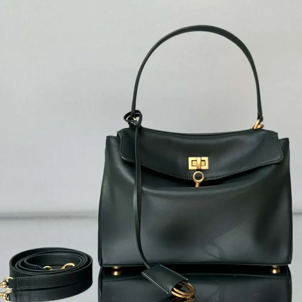 Balenciaga Rodeo Mini Handbag in Pine Green Smooth Calfskin for Women Balenciaga Rodeo Mini Handbag in Pine Green Smooth Calfskin for Women