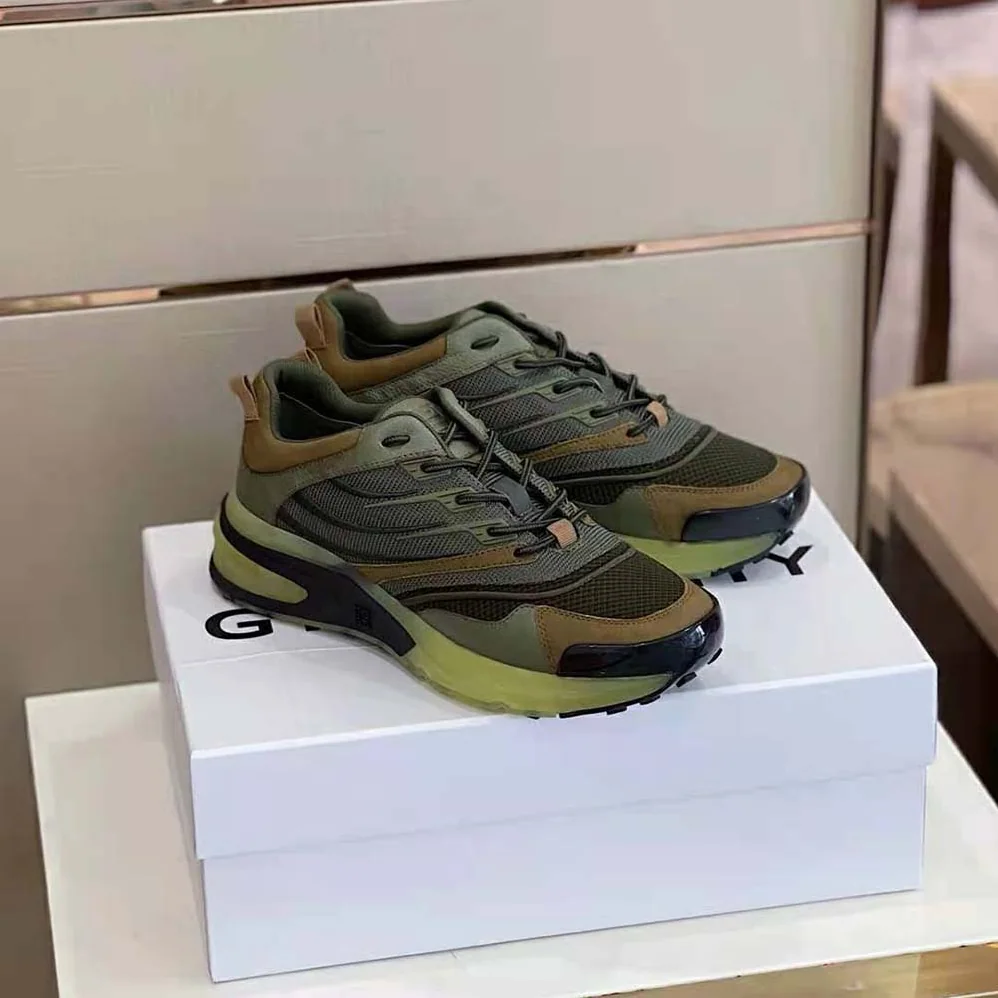 Givenchy Giv 1 Sneakers in Leather and Mesh for Unisex in Green