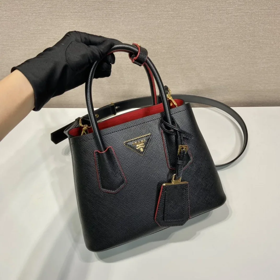 Prada Double Saffiano Mini Bag Black Prada Double Saffiano Mini Bag Black