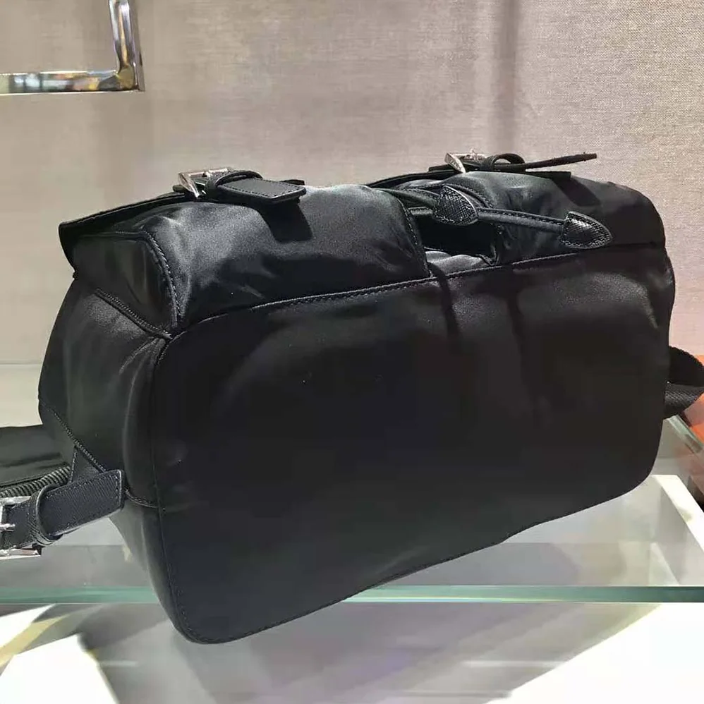 Prada Medium Nylon Backpack for Women in Black Prada Medium Nylon Backpack for Women in Black