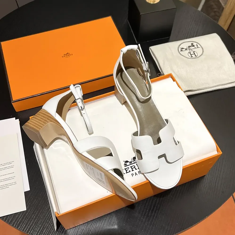 Hermes Encens 50 Sandal-White H221119Z for Women Hermes Encens 50 Sandal-White H221119Z for Women