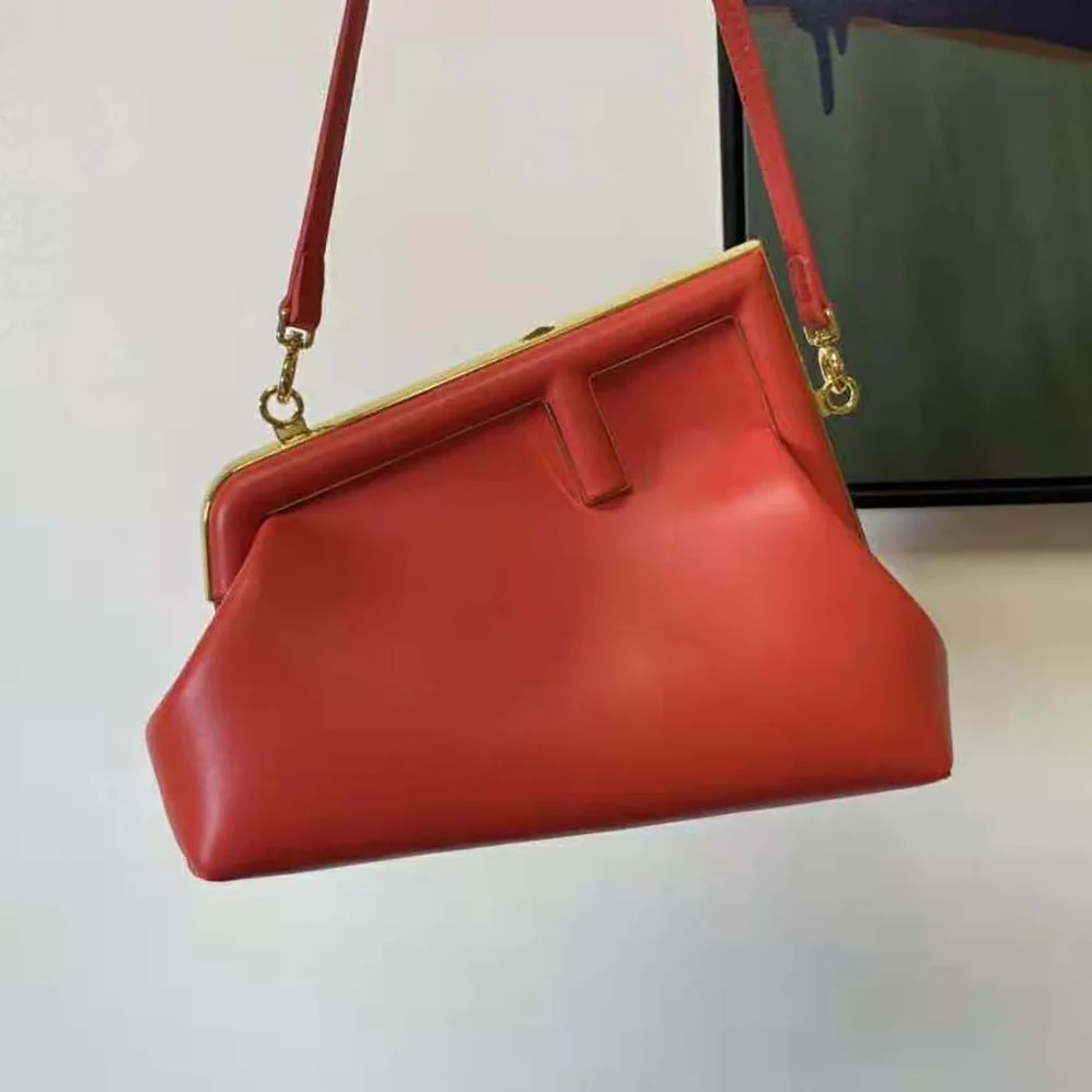 Fendi First Small Red Leather Bag for Women Fendi First Small Red Leather Bag for Women