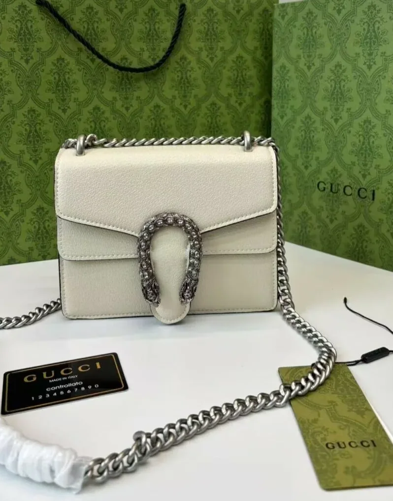 Gucci Dionysus Mini Bag White / GG Gucci Dionysus Mini Bag White / GG
