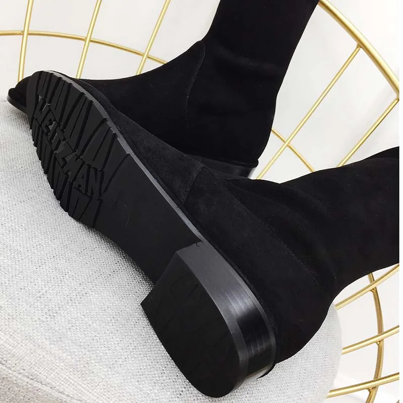 Stuart Weitzman Shoes The Lowland Boot 30mm Heel for Women in Black Stuart Weitzman Shoes The Lowland Boot 30mm Heel for Women in Black