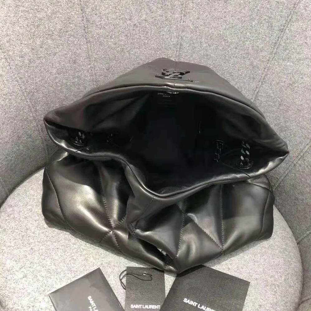 Saint Laurent YSL Puffer Medium Bag in Quilted Lambskin for Women in Black