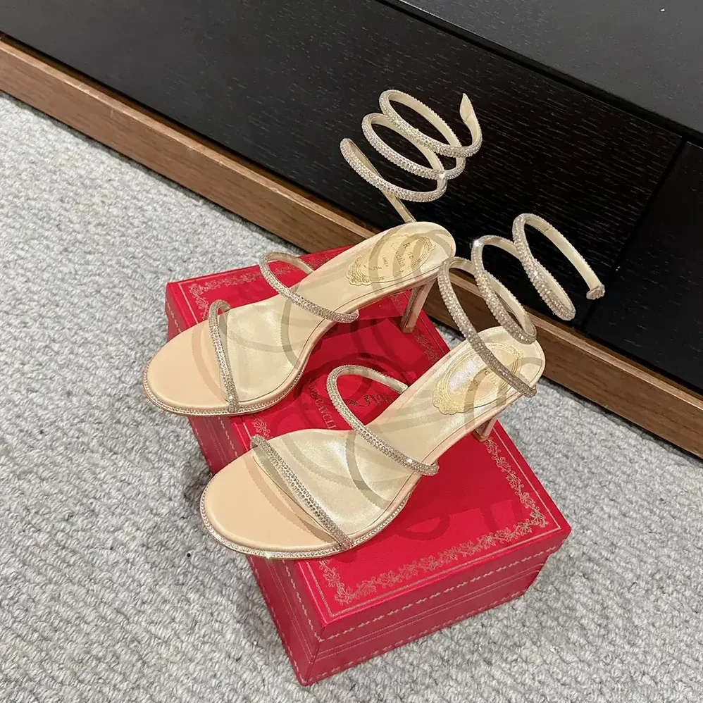 Rene Caovilla Cleo Neutral Sandal 80 for Women