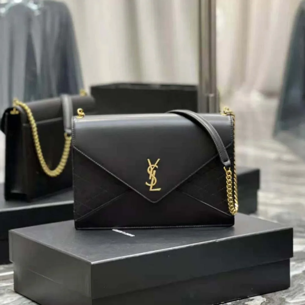 Saint Laurent YSL Chain Bag Gaby in Quilted Lambskin for Women Saint Laurent YSL Chain Bag Gaby in Quilted Lambskin for Women