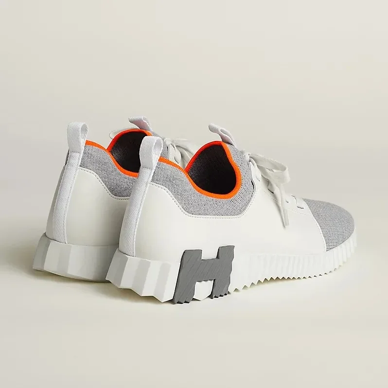Hermes Depart Slip in On Sneakers Blanc/ Grey Hermes Depart Slip in On Sneakers Blanc/ Grey