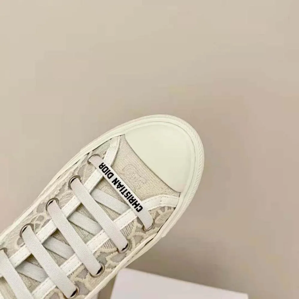 Dior Walk N Dior Sneaker White Macrame Embroidered Cotton for Women Dior Walk N Dior Sneaker White Macrame Embroidered Cotton for Women