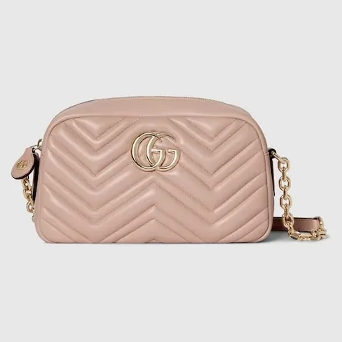 Gucci Marmont Camera Small Shoulder Bag in Pink Beige Gold Hardware Gucci Marmont Camera Small Shoulder Bag in Pink Beige Gold Hardware