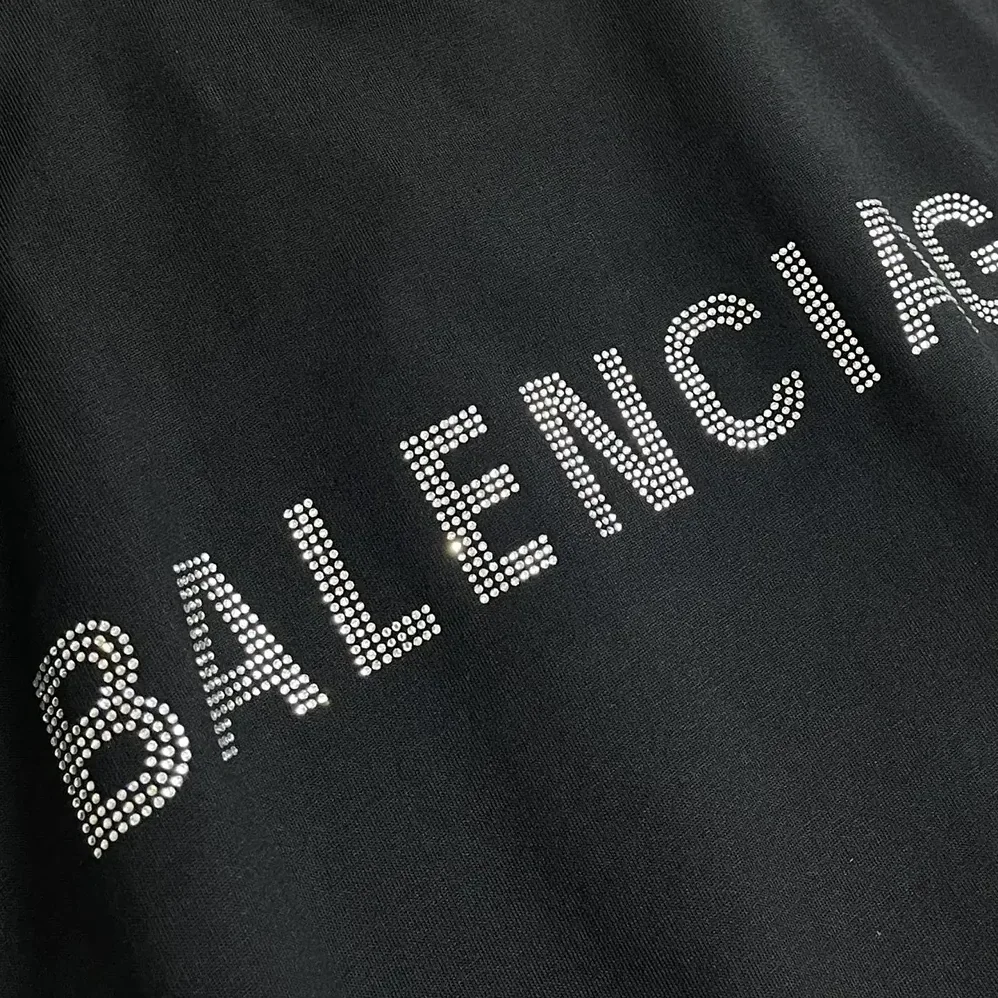 Balenciaga Back T-Shirt Medium Fit in Black Vintage Jersey for Women