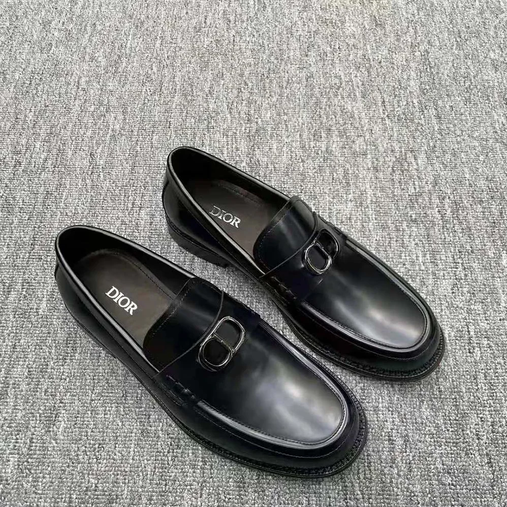 Dior Granville Loafer Black Polished Calfskin for Men