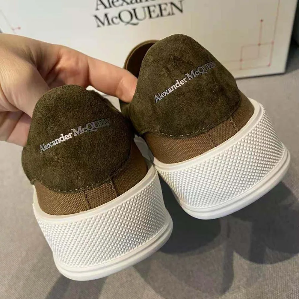 Alexander Mcqueen Deck Lace Up Plimsoll for Women in Brown Alexander Mcqueen Deck Lace Up Plimsoll for Women in Brown