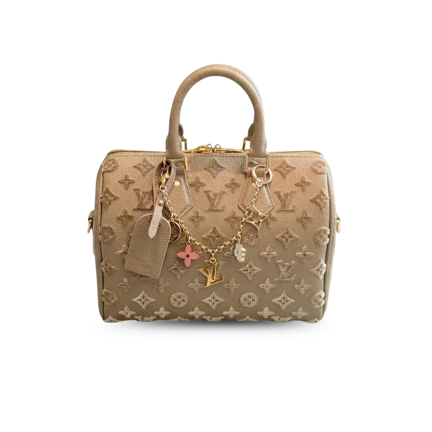 Louis Vuitton Speedy Bandouliere 25 Top Handle Bag in Light Brown