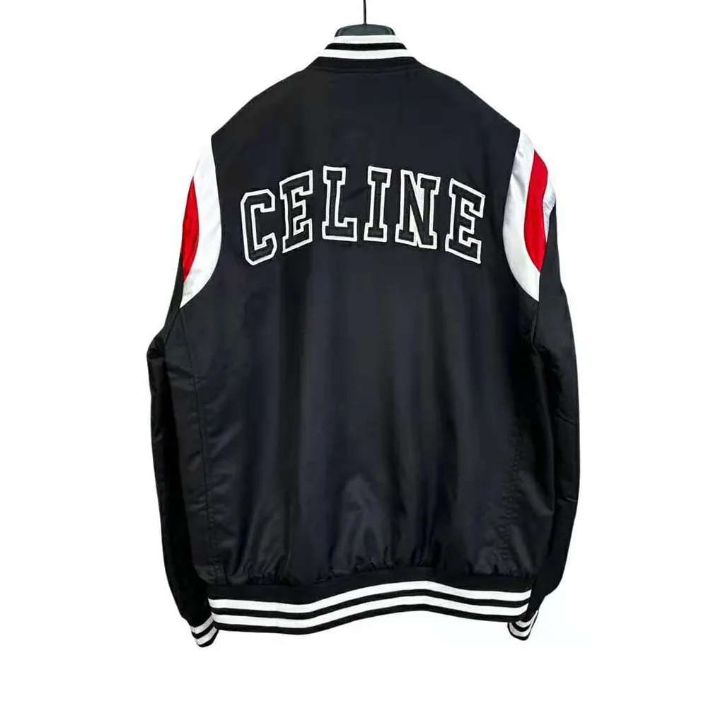 Celine Bomber Jacket in Thick Satin for Men Celine Bomber Jacket in Thick Satin for Men