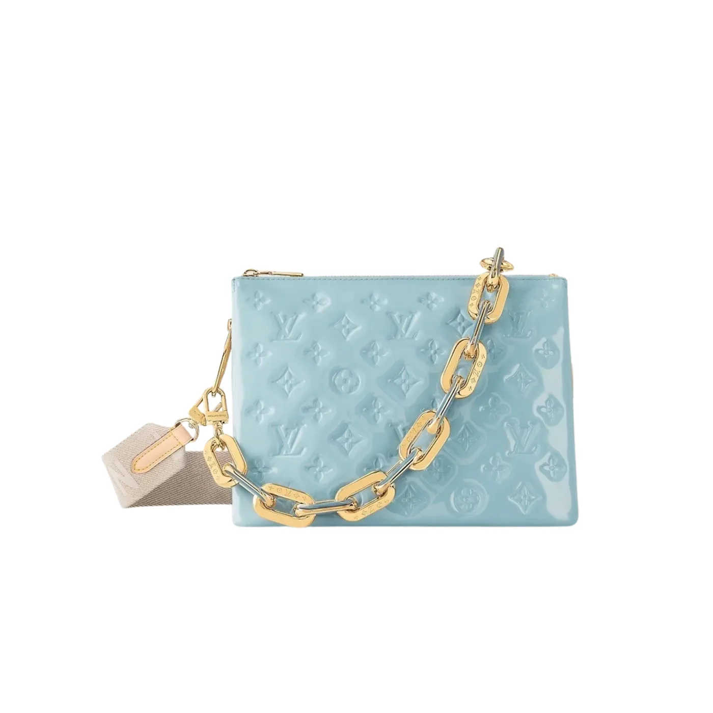 Louis Vuitton Coussin PM Shoulder Bag in Blue Bag Gold Hardware Louis Vuitton Coussin PM Shoulder Bag in Blue Bag Gold Hardware