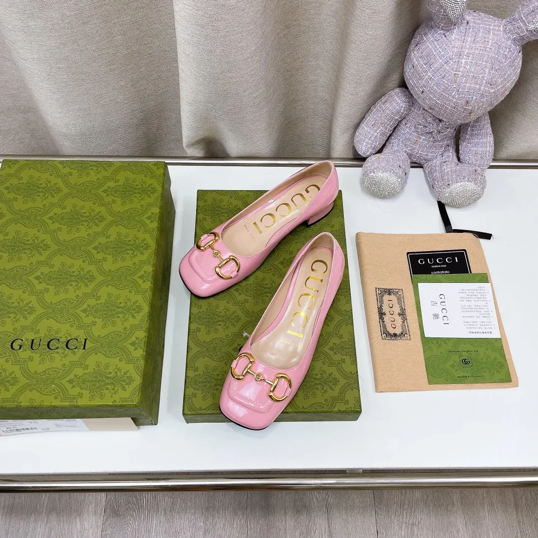 Gucci Ballet Flat With Horsebit Light Pink for Women