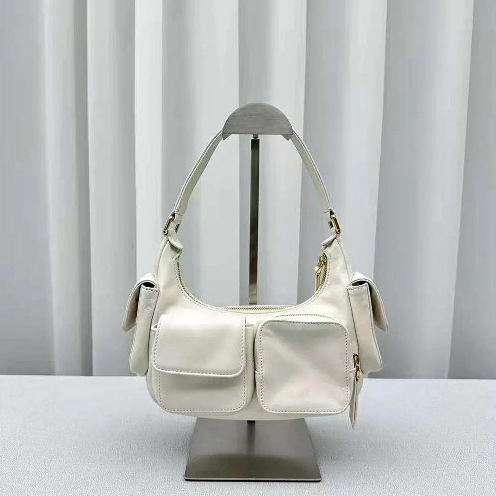 Miu Miu Nappa Leather Pocket Bag for Women in White