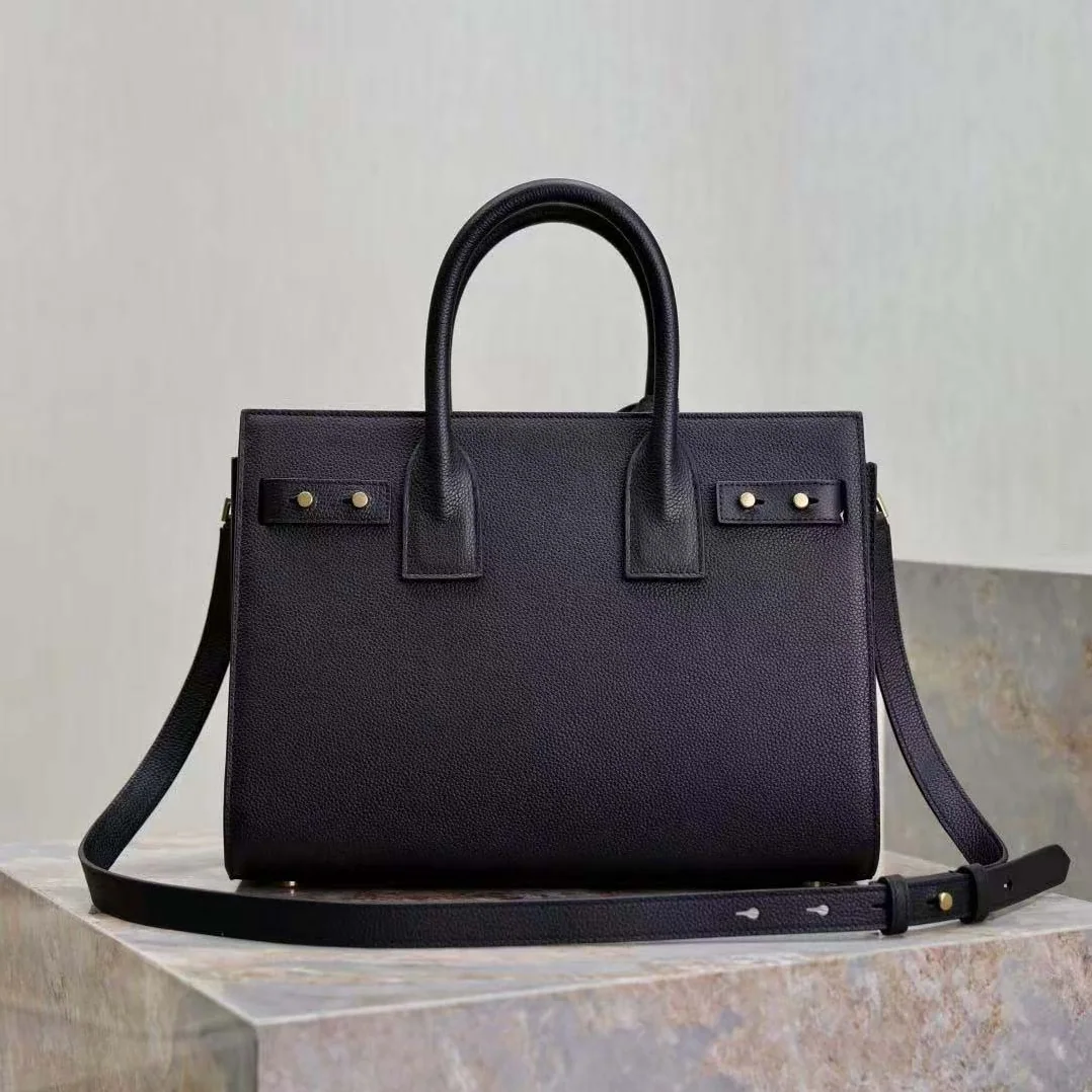 Saint Laurent YSL Sac De Jour in Supple Grained Leather for Women in Black/Gold Saint Laurent YSL Sac De Jour in Supple Grained Leather for Women in Black/Gold