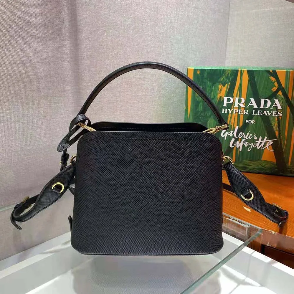 Prada Prada Matinee Micro Saffiano Leather Bag for Women in Black