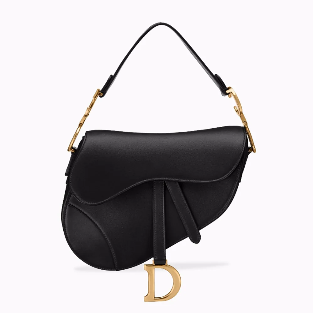 Dior Saddle Bag in Black Calfskin for Women
