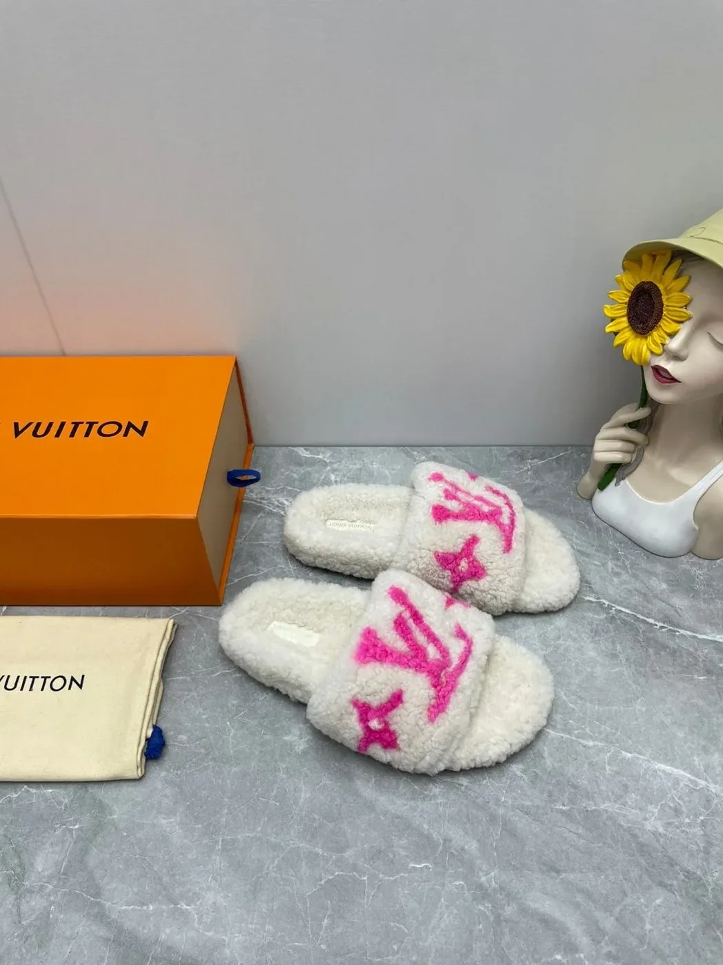 Louis Vuitton Paseo Flat Comfort Mule Pink