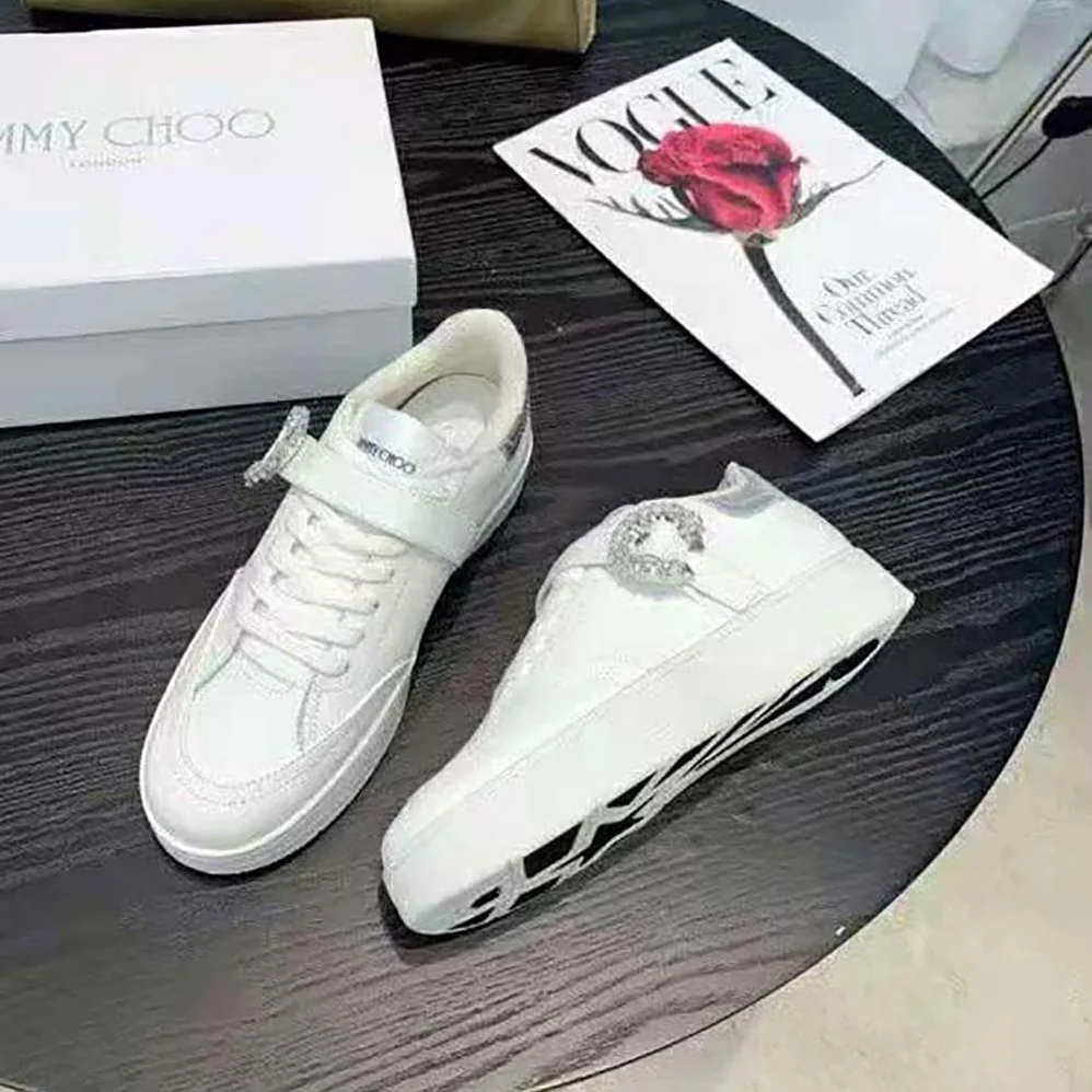 Jimmy Choo Osaka Lace up White Calf Leather and Silver Metallic Nappa Low Top Trainers for Women Jimmy Choo Osaka Lace up White Calf Leather and Silver Metallic Nappa Low Top Trainers for Women