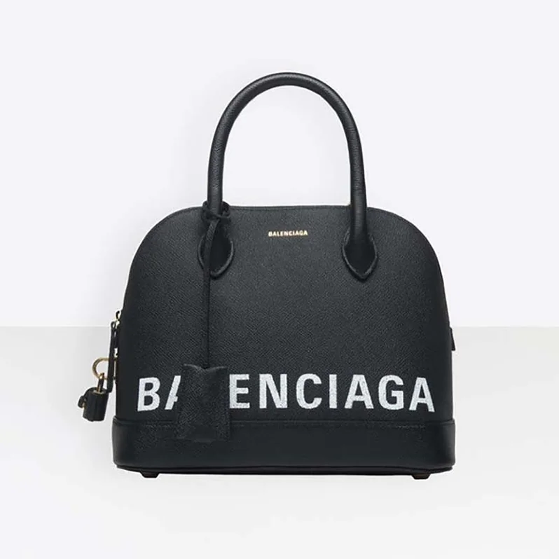 Balenciaga Ville Top Handle S Bag in Grained Calfskin for Women in Black Balenciaga Ville Top Handle S Bag in Grained Calfskin for Women in Black