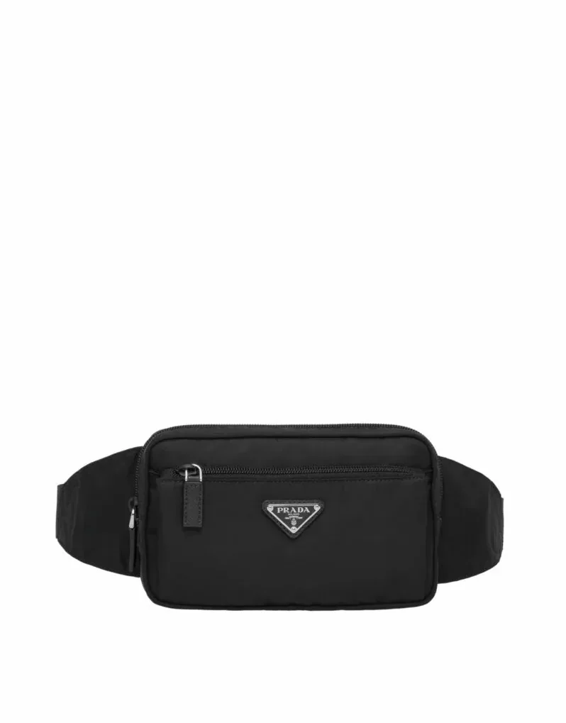 Prada Re-Nylon And Saffiano Belt Bag Black / 2VL977_2DMG_F0002_V_WOO
