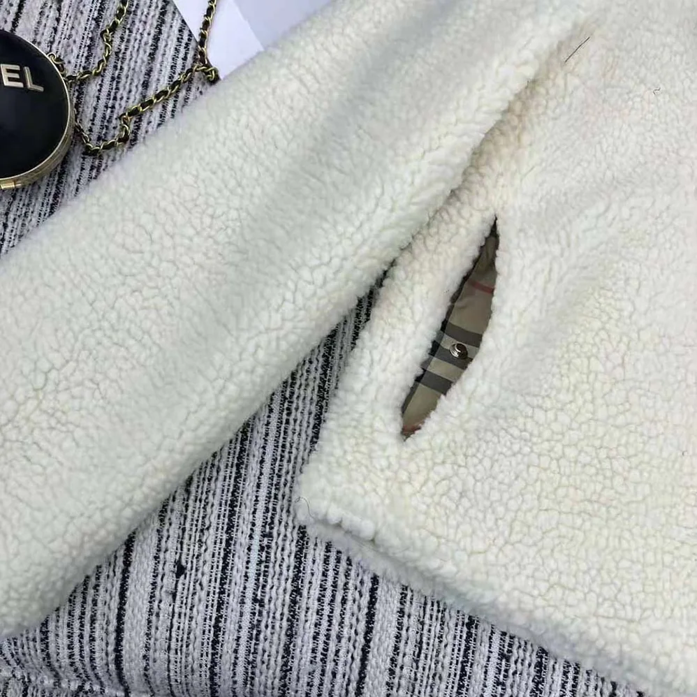 Burberry EKD Fleece Hooded Jacket for Men in White