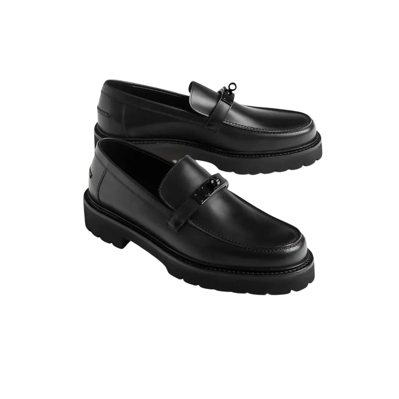 Hermes Icone Loafers Noir Hermes Icone Loafers Noir