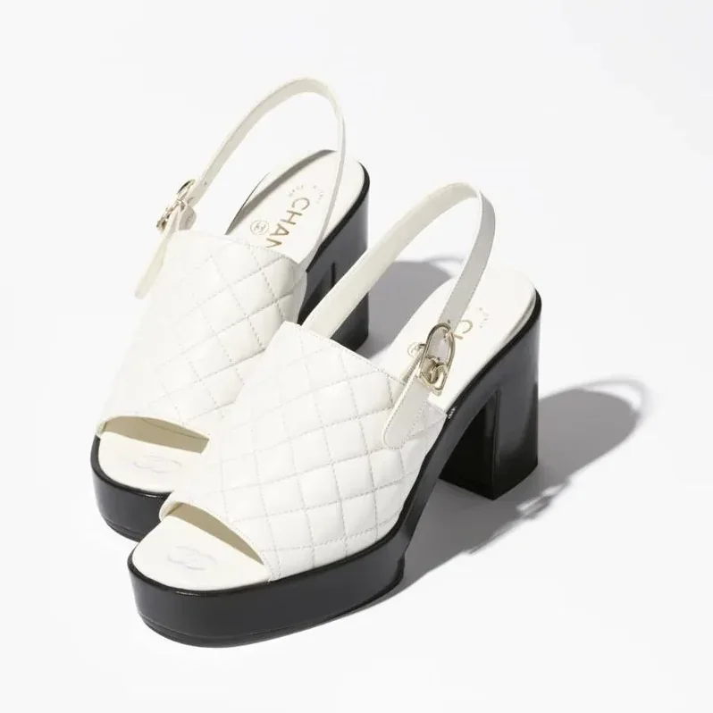 Chanel Sandals White