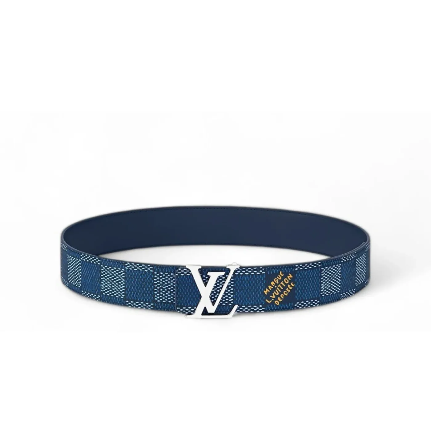 Louis Vuitton LV Initiales Reversible Belt Blue Louis Vuitton LV Initiales Reversible Belt Blue