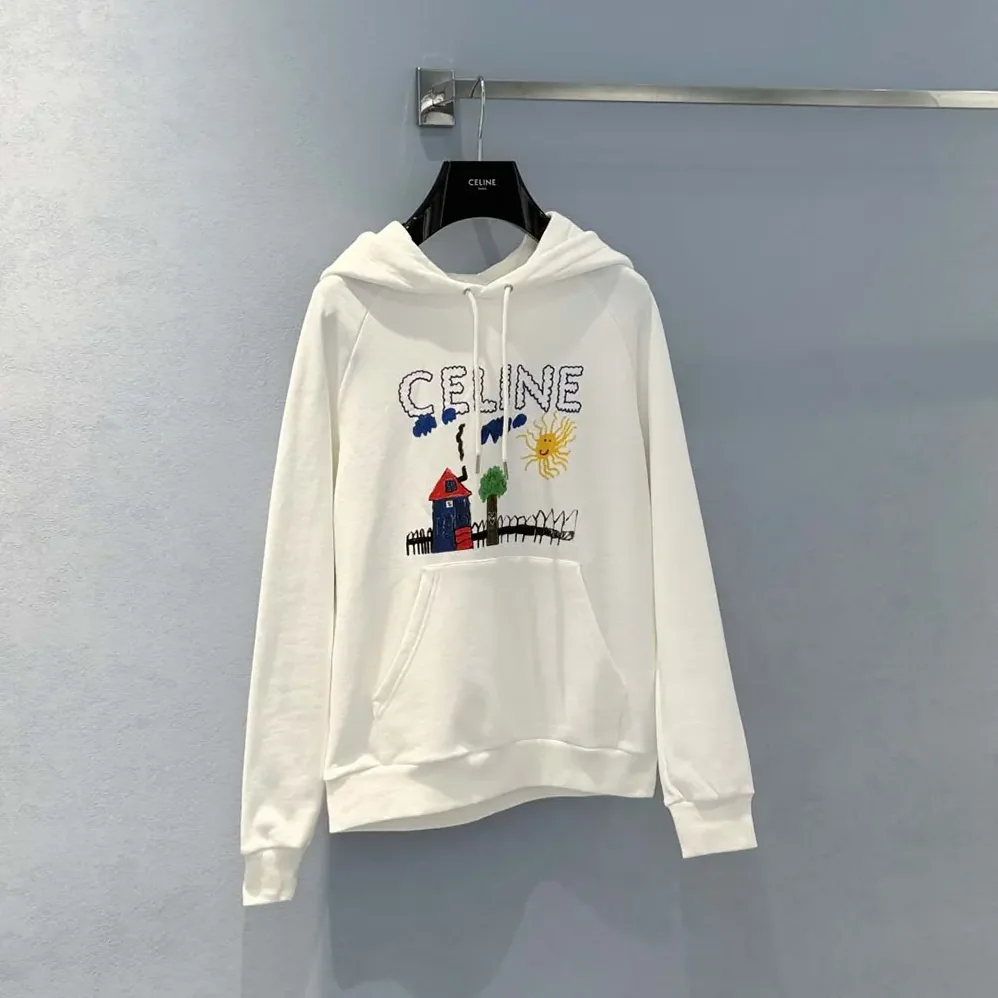 Celine 70'S Hoodie In Cotton Fleece for Women