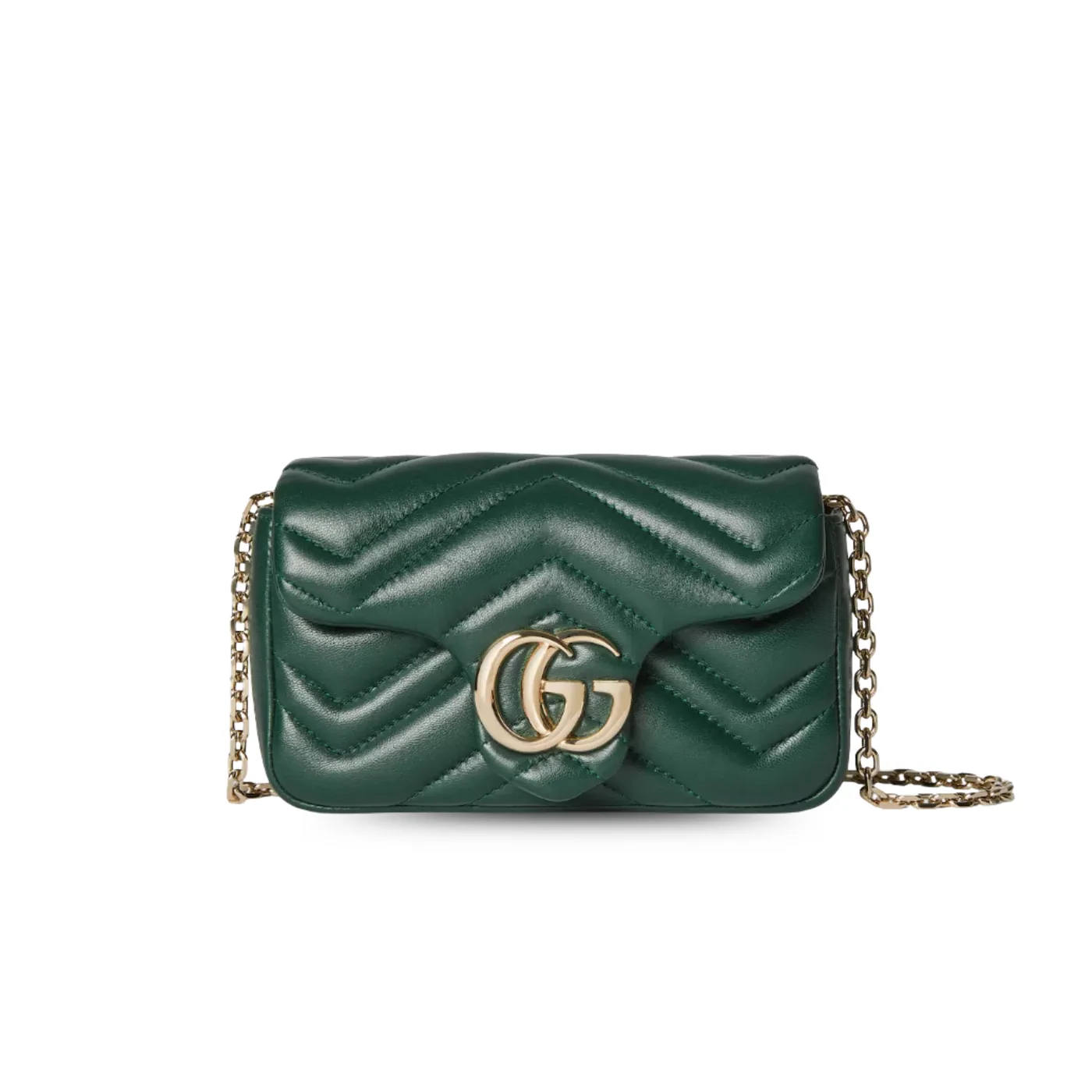 Gucci Marmont Mini Shoulder Bag in Green Gold Hardware Gucci Marmont Mini Shoulder Bag in Green Gold Hardware