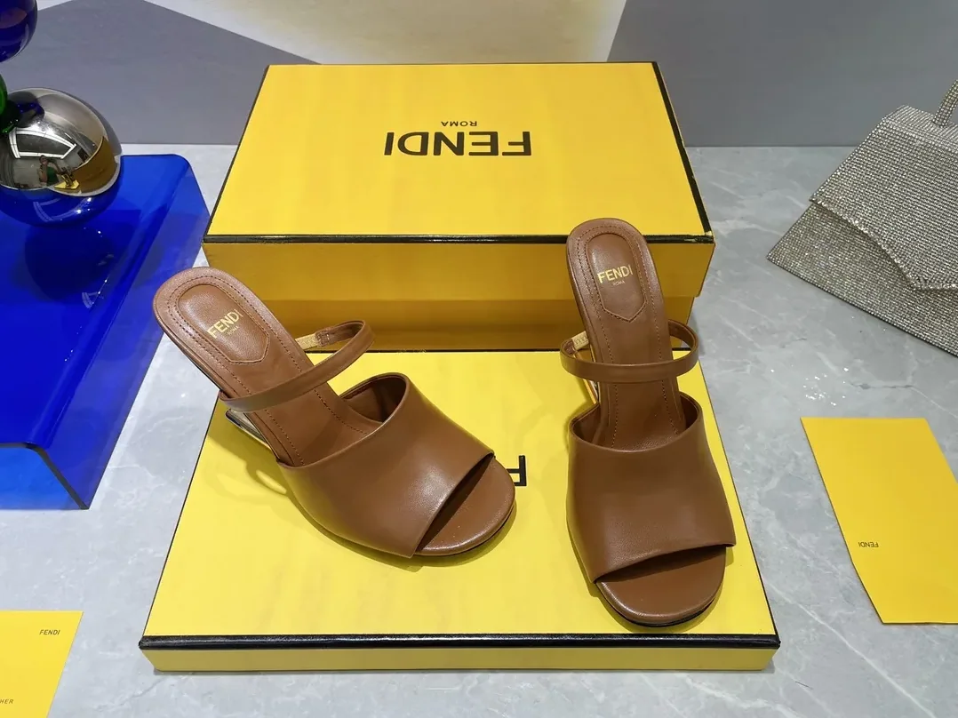 Fendi First Brown High-Heeled Sandals 8R8212NA7F148R