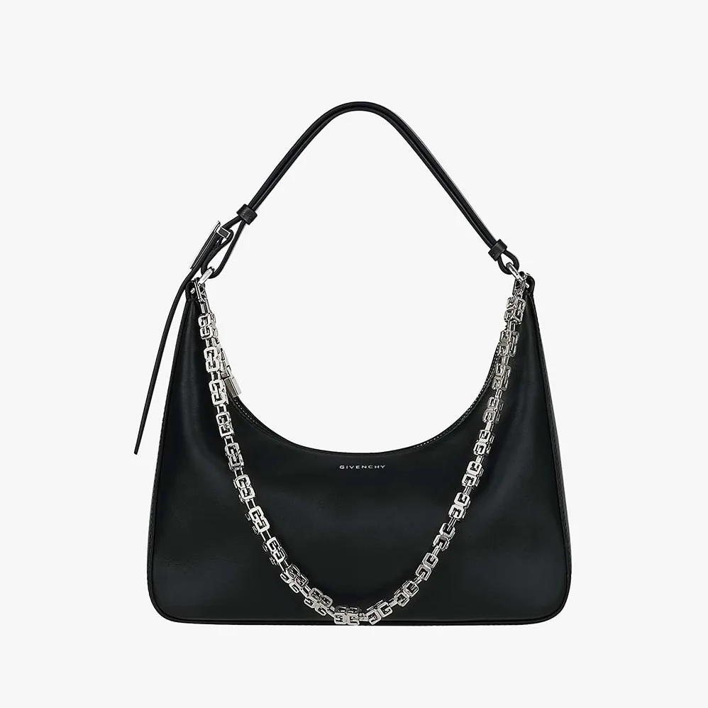 Givenchy Small Moon Cut Out Bag in Leather for Women in Black Givenchy Small Moon Cut Out Bag in Leather for Women in Black