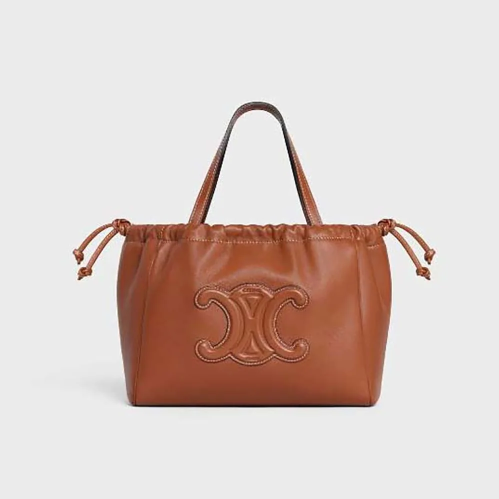Celine Small Cabas Drawstring Cuir Triomphe in Smooth Calfskin for Women