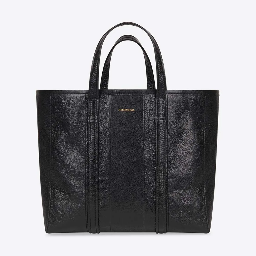 Balenciaga Barbes Medium East-West Shopper Bag in Black for Women Balenciaga Barbes Medium East-West Shopper Bag in Black for Women