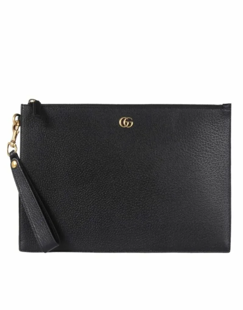 Gucci Marmont Pouch Black GG Gucci Marmont Pouch Black GG