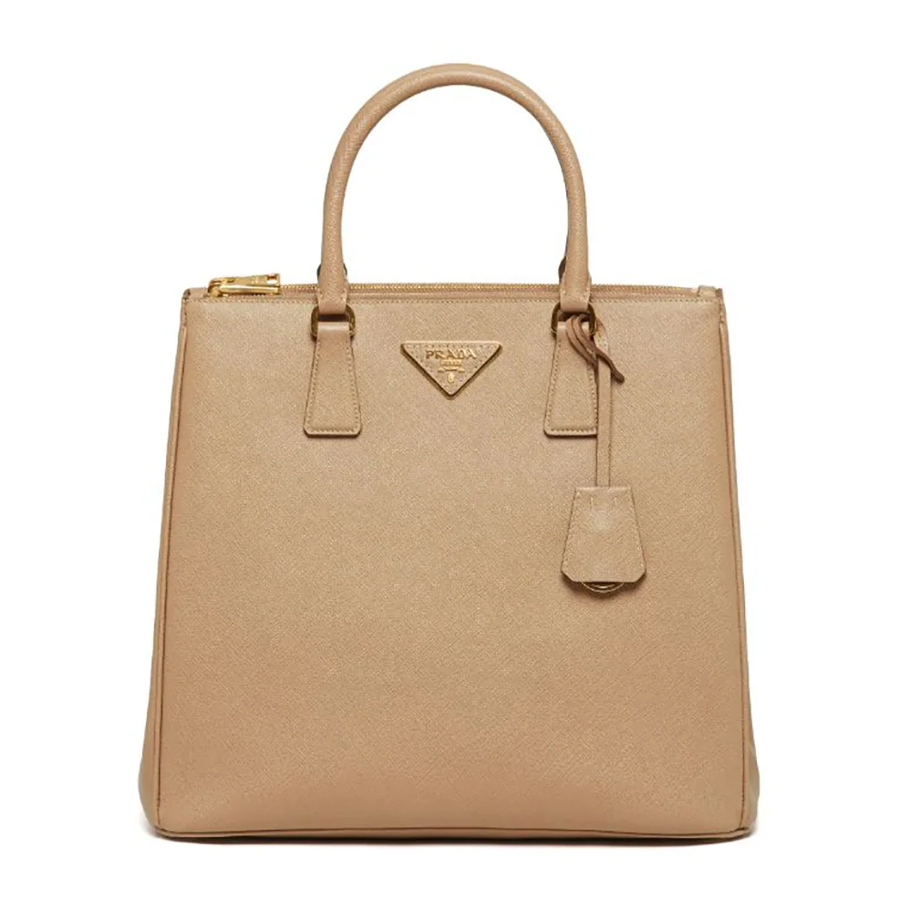 Prada Medium Prada Galleria Saffiano Leather Bag for Women in Sandy Prada Medium Prada Galleria Saffiano Leather Bag for Women in Sandy