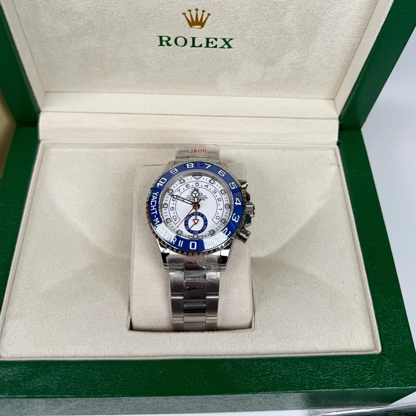 Rolex Yacht-Master II Watch Silver Toned White Dial Rolex Yacht-Master II Watch Silver Toned White Dial