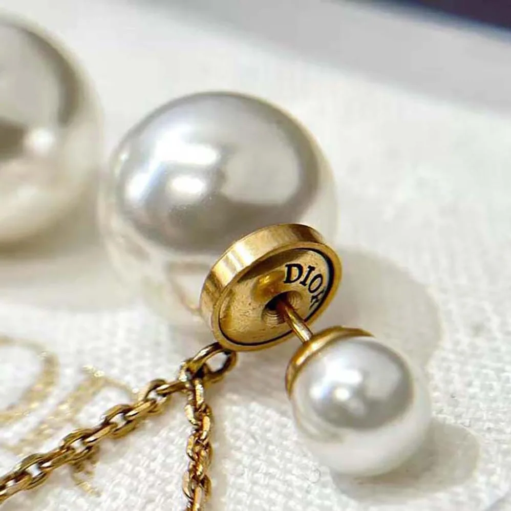 Dior Tribales Earrings Antique Gold for Women in Finish Metal