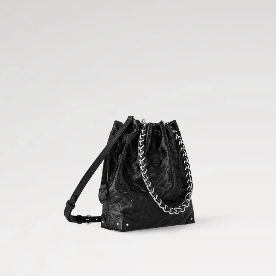 Louis Vuitton Noé Trunk PM Handbag Black / Louis Vuitton Noé Trunk PM Handbag Black /