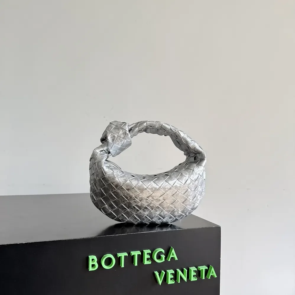 Bottega Veneta Mini Jodie for Women in Silver Bottega Veneta Mini Jodie for Women in Silver